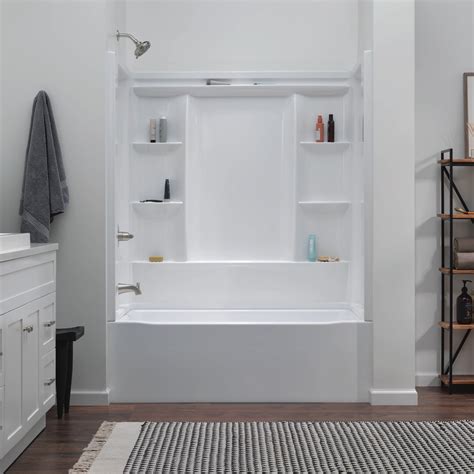 lowes bathtubs and surrounds|lowe's surround tub one piece.